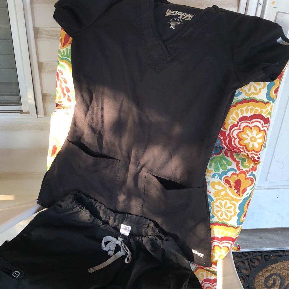 Black Scrub Set